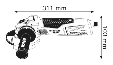 УШМ Bosch GWS 19-125 CIE (060179P002)