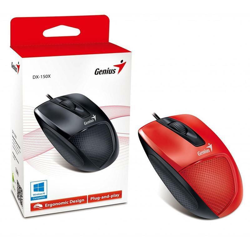 Мишка Genius DX-150X Red/Black (31010231101)