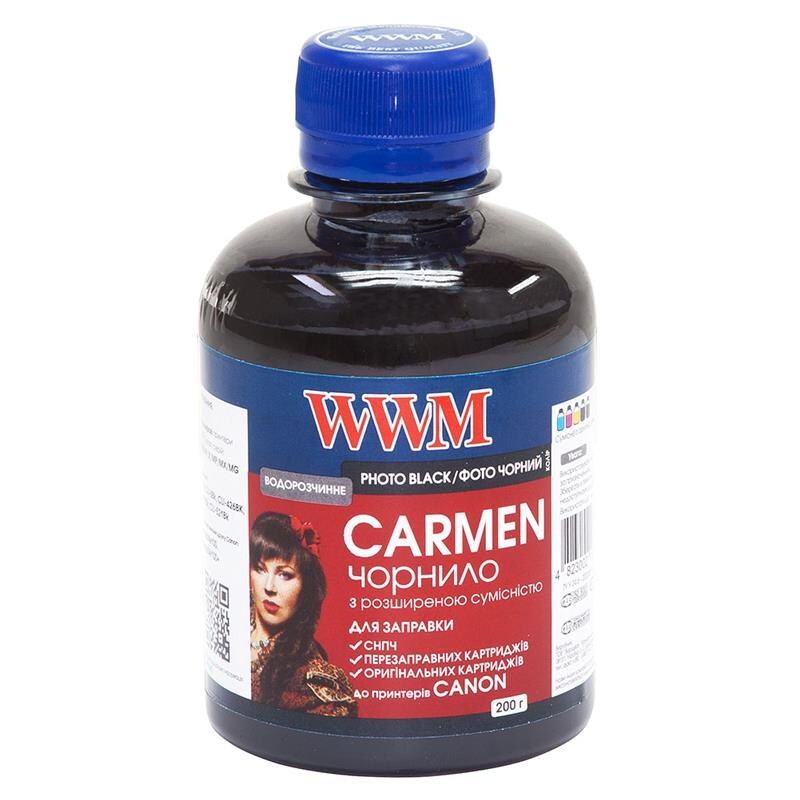 Чернила WWM Сanon Universal Carmen (Photo Black) (CU/PB) 200г