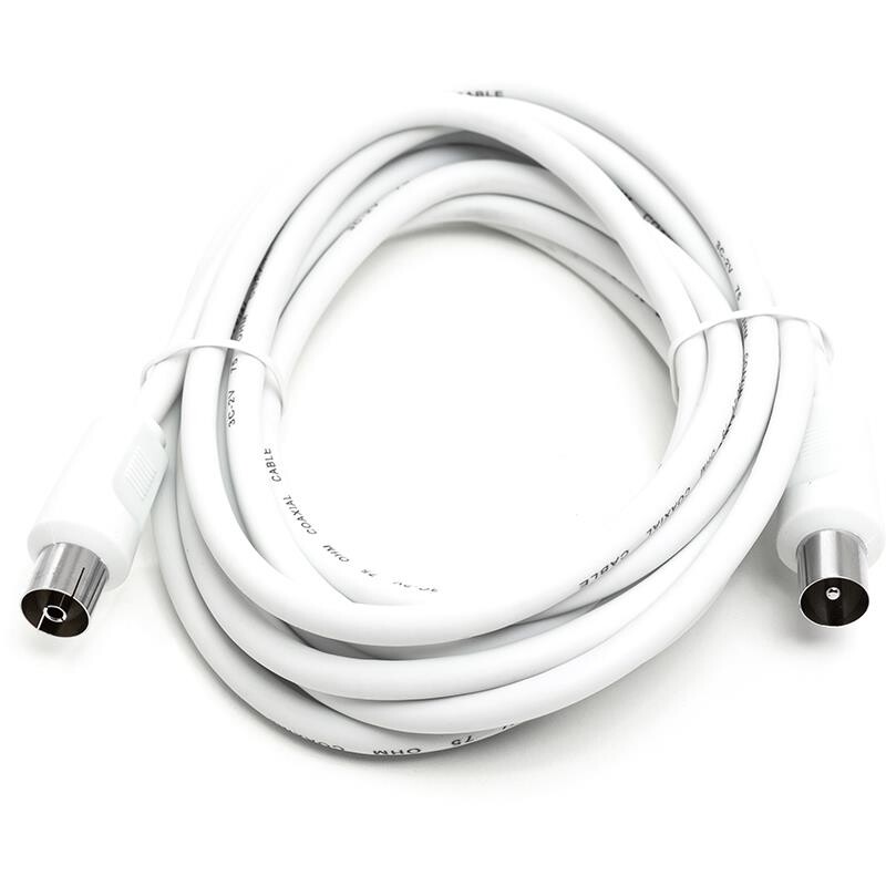 Кабель коаксиальний PowerPlant (CA911943) 3 м, White