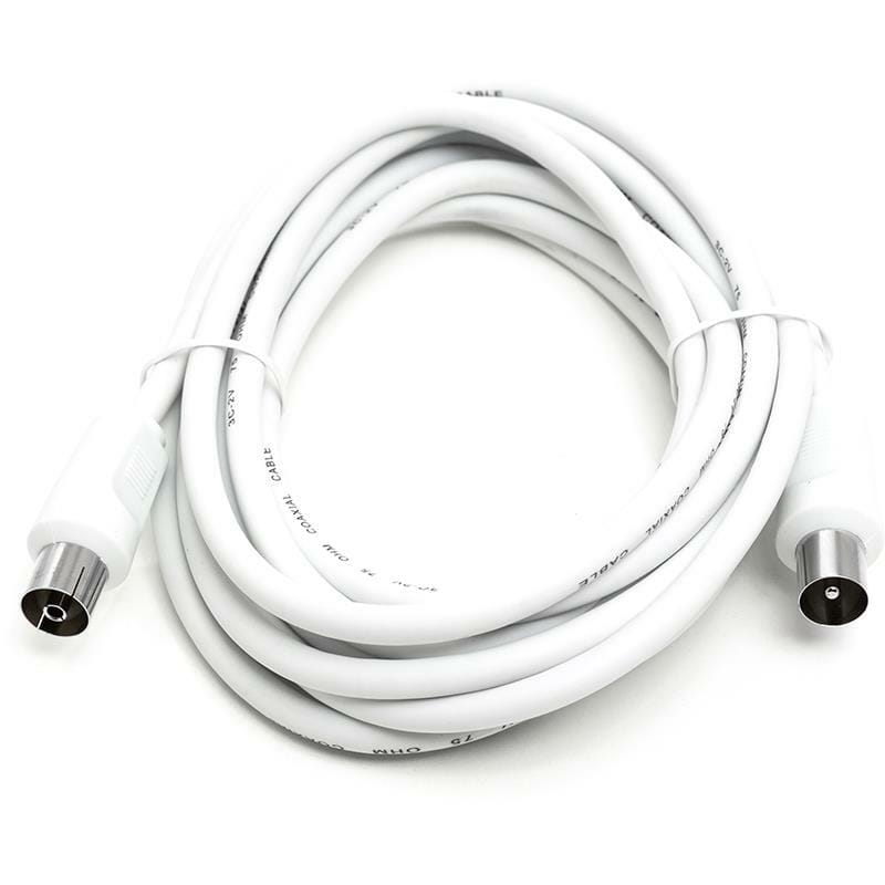 Кабель коаксиальний PowerPlant (CA911943) 3 м, White