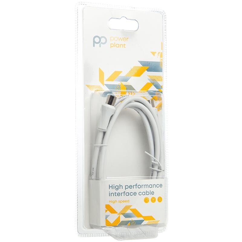 Кабель коаксиальний PowerPlant (CA911950) 1.5 м, White