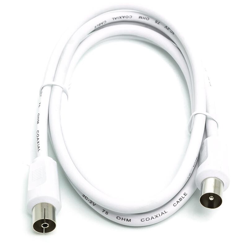 Кабель коаксиальний PowerPlant (CA911950) 1.5 м, White