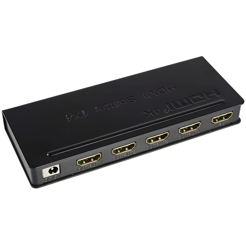Сплітер PowerPlant (CA911509) HDMI - 4xHDMI, чорний
