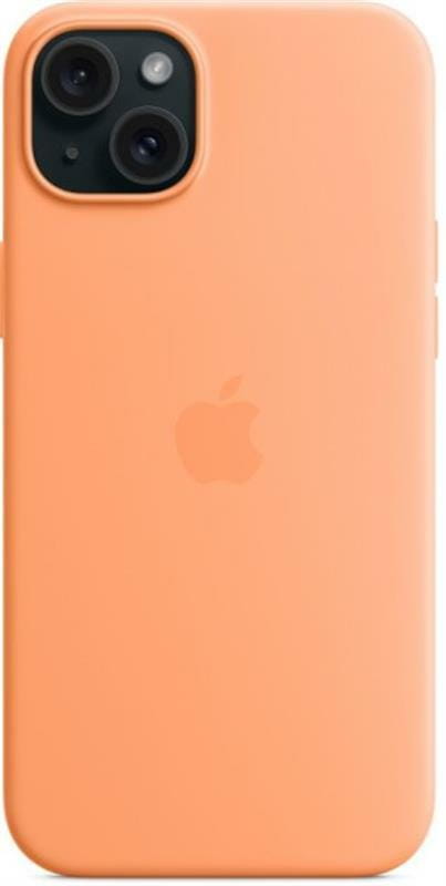 Чохол-накладка Apple Silicone Case with MagSafe для Apple iPhone 15 Plus Orange Sorbet (MT173ZM/A)