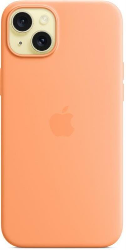 Чохол-накладка Apple Silicone Case with MagSafe для Apple iPhone 15 Plus Orange Sorbet (MT173ZM/A)
