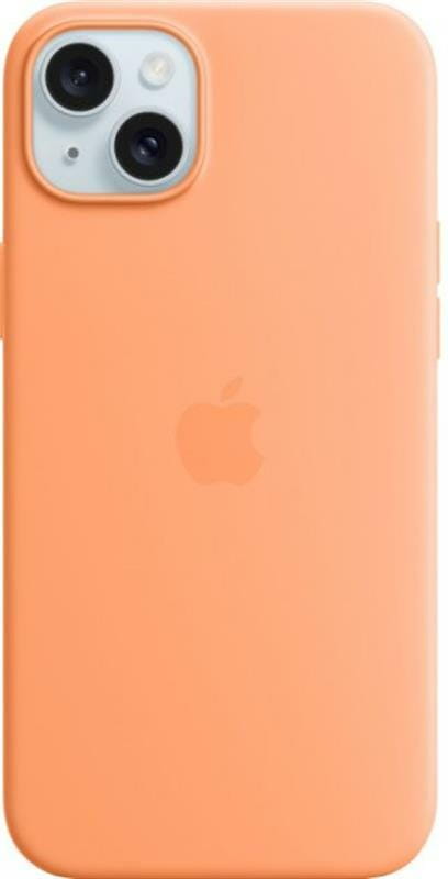 Чохол-накладка Apple Silicone Case with MagSafe для Apple iPhone 15 Plus Orange Sorbet (MT173ZM/A)