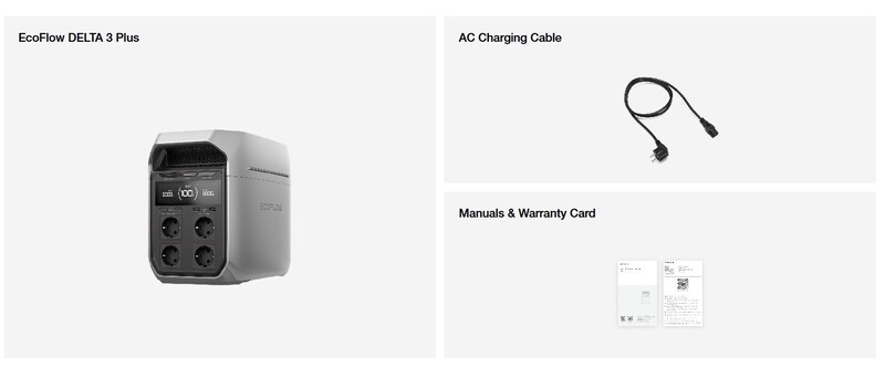 Зарядная станция EcoFlow Delta 3 Plus 1024Wh, 1800W (EFDELTA3P-EU)