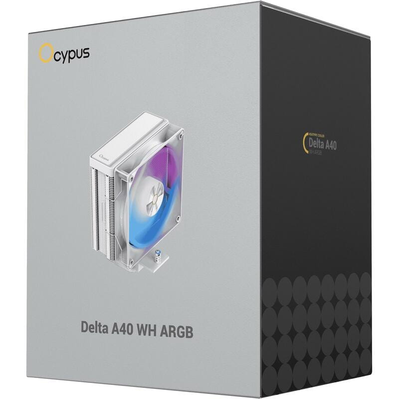 Кулер процесорний Ocypus Delta A40 WH ARGB (DELTA-A40-WH1NAWN00X-GL)
