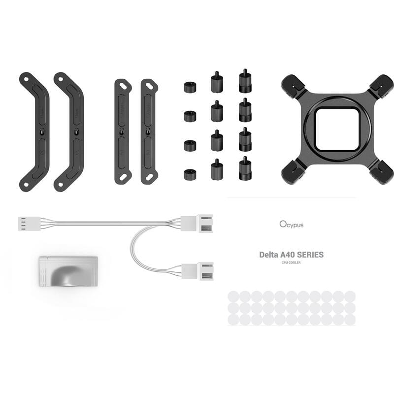 Кулер процесорний Ocypus Delta A40 Elite WH Dual Fan (DELTA-A40-WH2NNWN00X-GL)