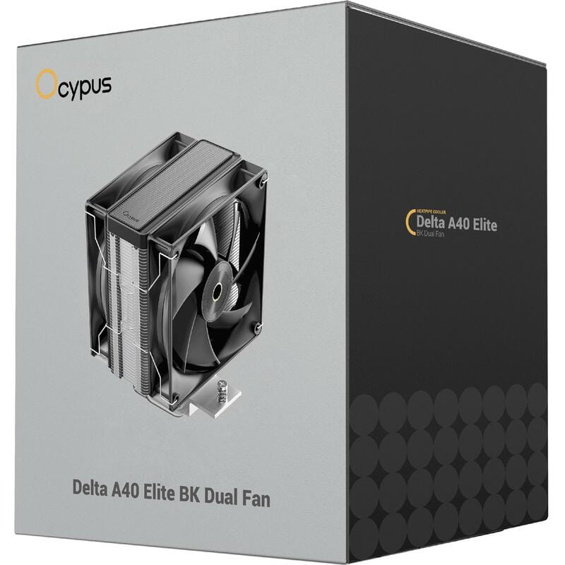 Кулер процесорний Ocypus Delta A40 Elite BK Dual Fan (DELTA-A40-BK2NNWN00X-GL)