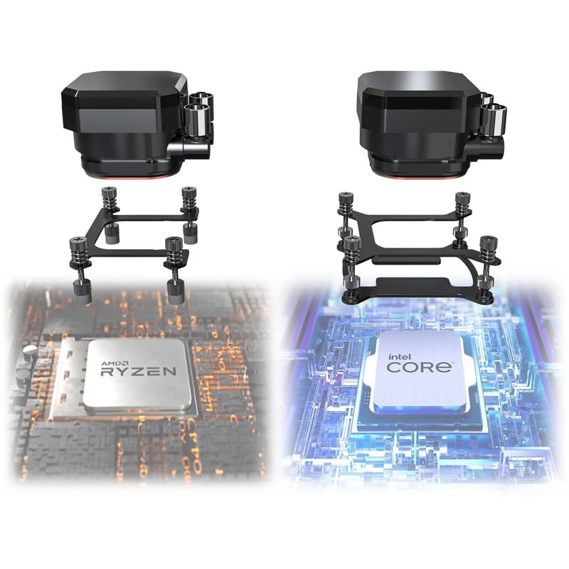 Система водяного охолодження Montech HyperFlow Digital 360 Black