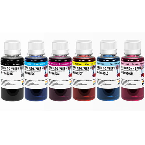 Photos - Inks & Toners ColorWay Комплект чорнил CW EPSON TX650 BK/С/LC/LM/M/Y  6*100г CW-EW (CW-EW650SET01)
