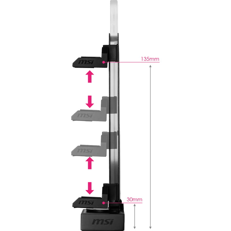 Підставка для відеокарти MSI MPG ARGB Graphics Card Stand Black