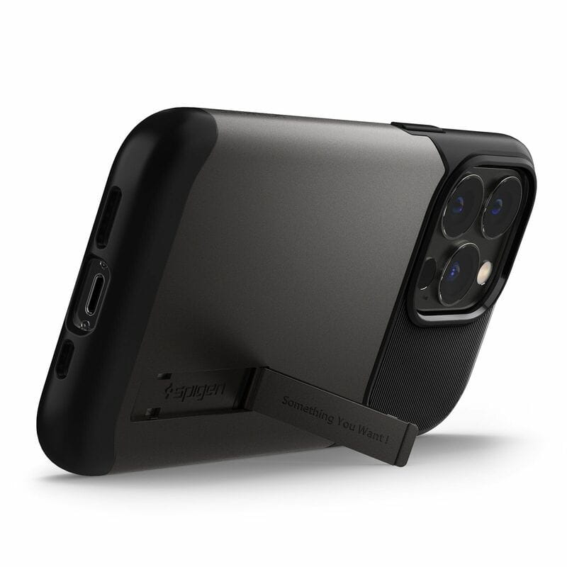 Чохол-накладка Spigen Slim Armor для Apple iPhone 13 Pro Gunmetal (ACS03303)