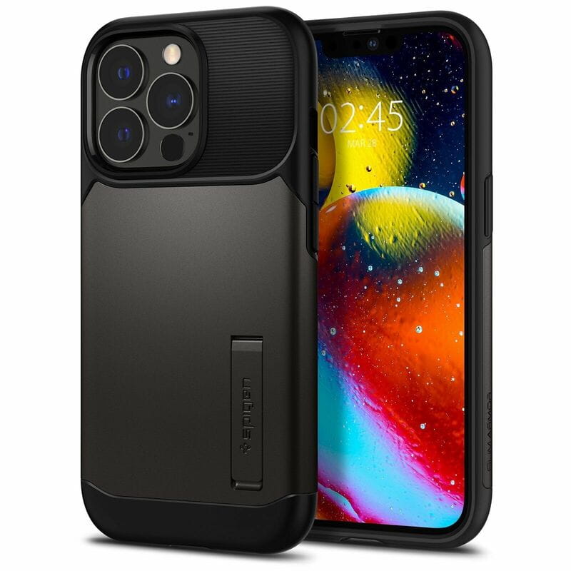 Чохол-накладка Spigen Slim Armor для Apple iPhone 13 Pro Gunmetal (ACS03303)