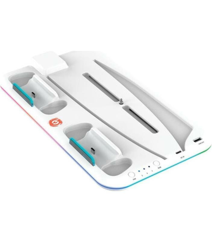 Мультифункциональная зарядная подставка Canyon CS-5 для PS5 White (CND-CSPS5W)