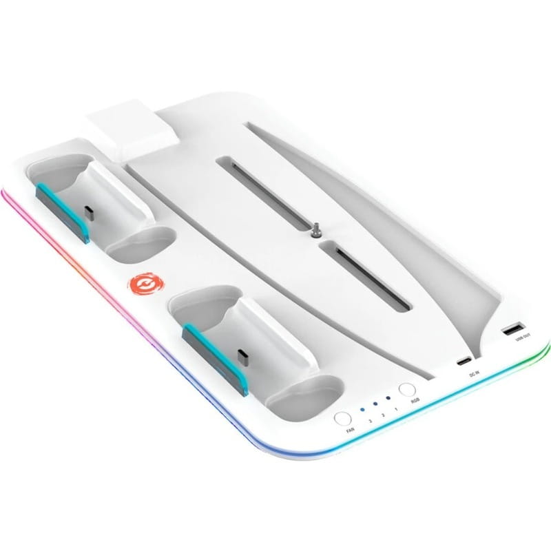 Мультифункціональна зарядна підставка Canyon CS-5 для PS5 White (CND-CSPS5W)