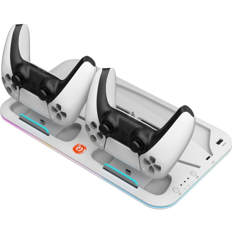 Мультифункціональна зарядна підставка Canyon CS-5 для PS5 White (CND-CSPS5W)