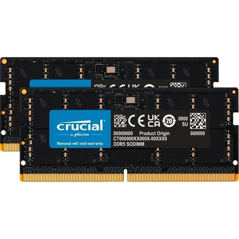Модуль пам`ятi SO-DIMM DDR5 2x32GB/5600 Crucial Micron (CT2K32G56C46S5)