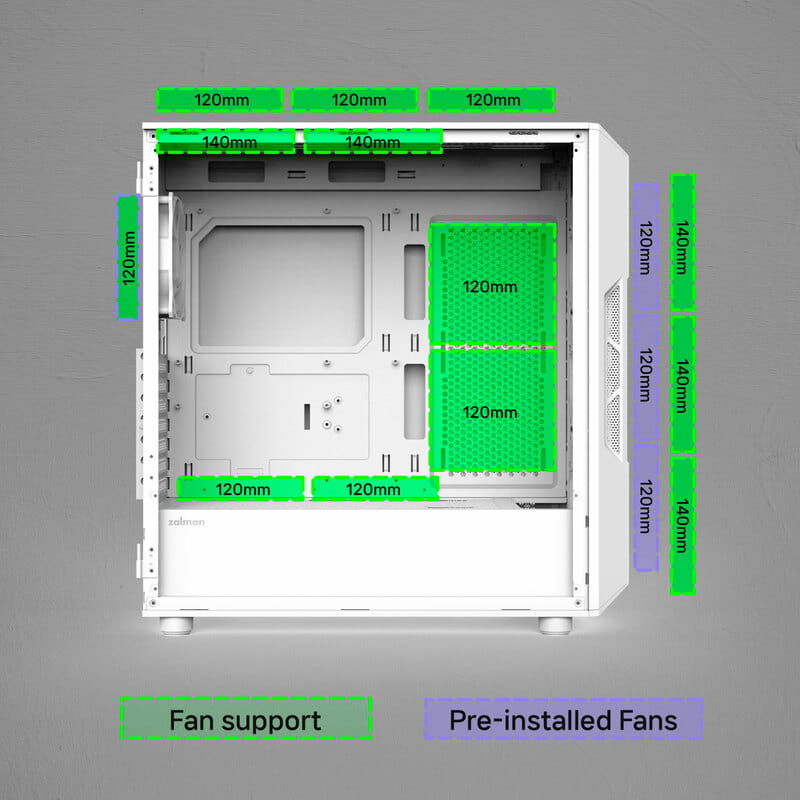 Корпус Zalman i3 Neo ARGB V2 White