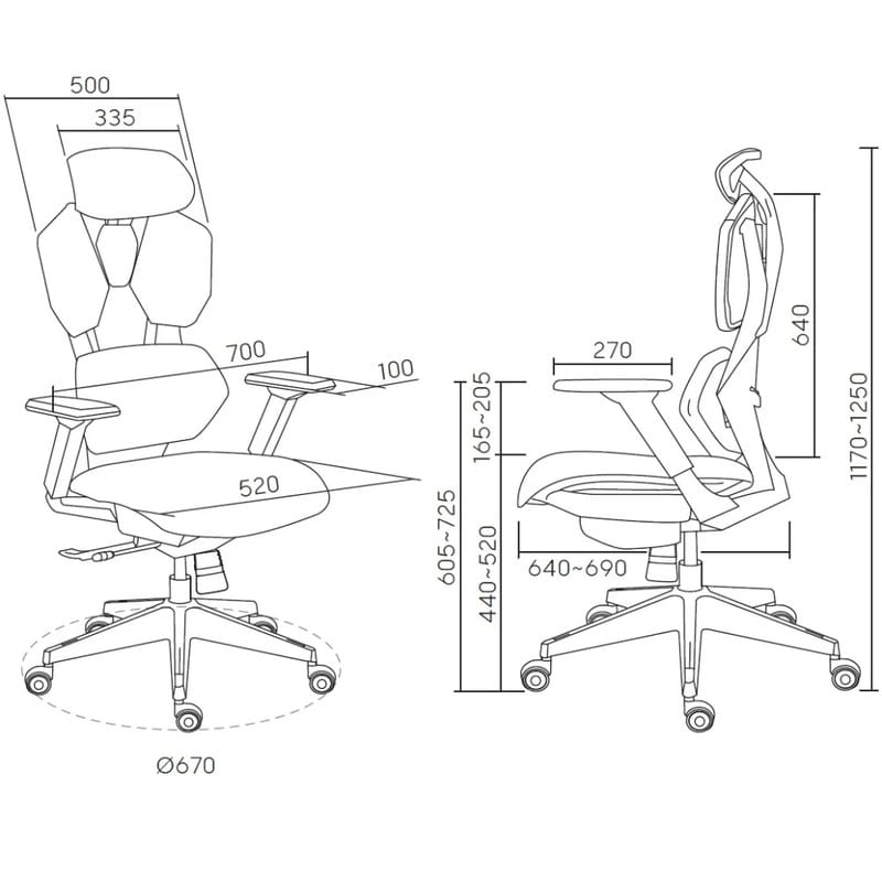 Кресло для геймеров GamePro GCM140B Mesh Black