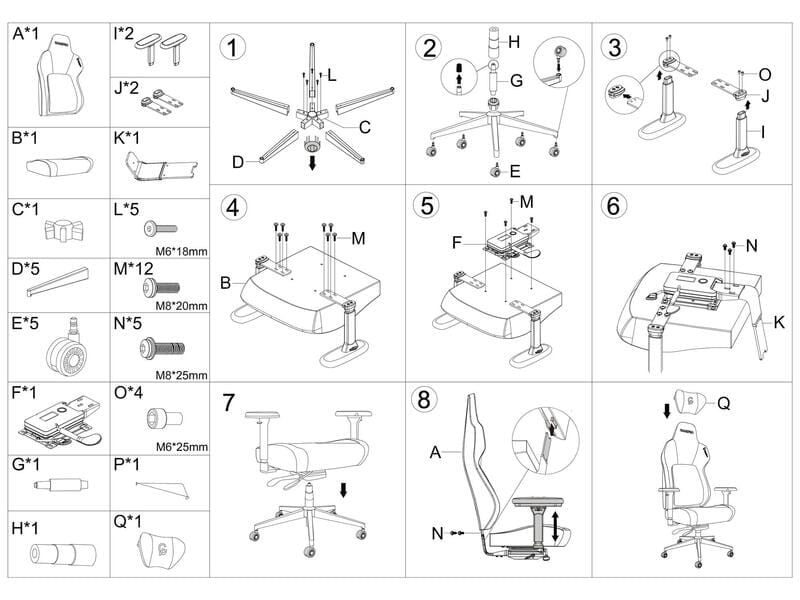 Кресло для геймеров GamePro GC925B Fabric Black