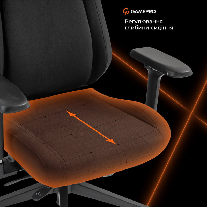 Кресло для геймеров GamePro GC925B Fabric Black