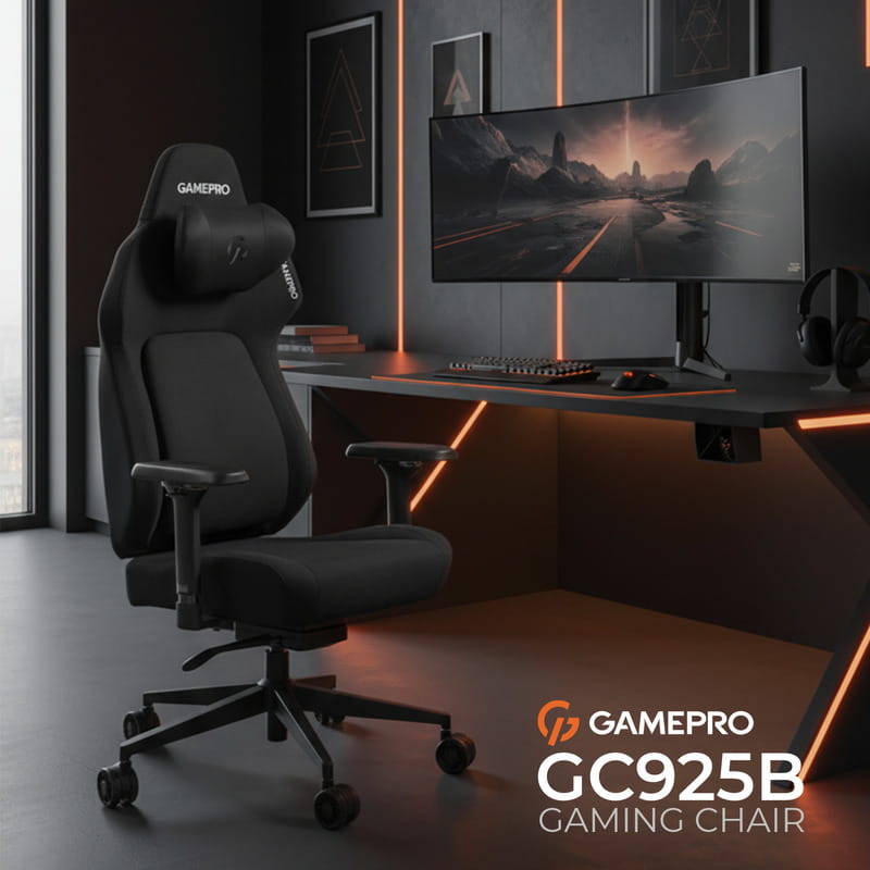 Кресло для геймеров GamePro GC925B Fabric Black
