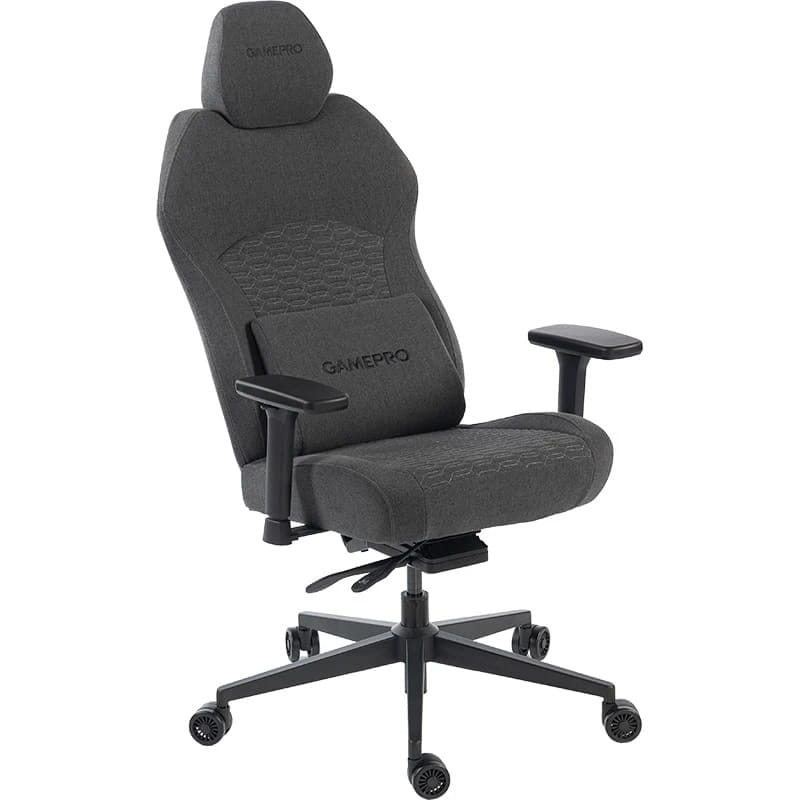 Крісло для геймерів GamePro GC760DG Fabric Dark Gray