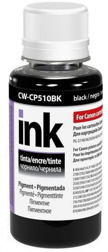 Фото - Чернила и тонеры ColorWay Чорнило CW Canon CP-510  Black Pigment, 100мл CW-CP510BK01 (CW-CP510BK01)