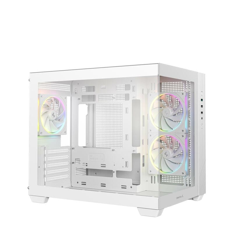 Корпус DeepCool CG330 3F White (R-CG330-WHNGM3-G) без БП