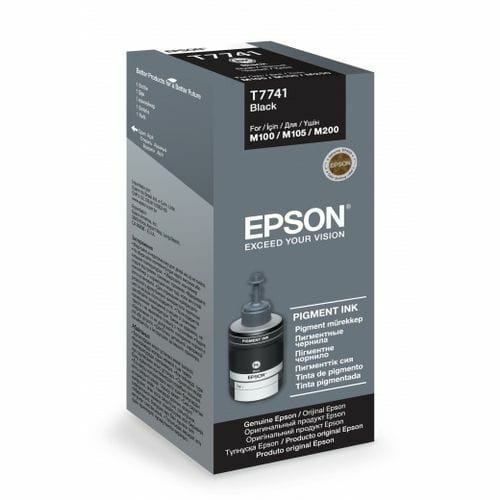 Чернила EPSON M100/M105/M200 (Black Pigment) (C13T77414A) 140 г