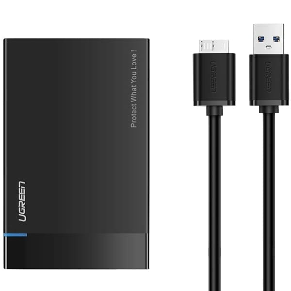 Внешний карман Ugreen для 2.5" HDD/SSD USB 3.0 US221 Black (30848)