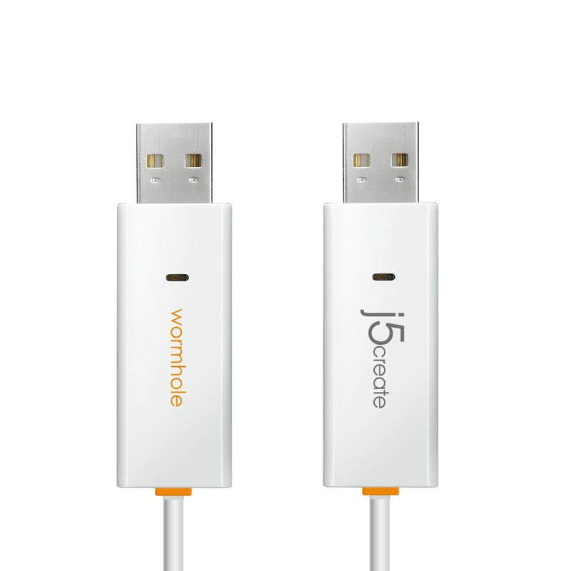 Адаптер J5create USB-A/USB-A (M/M), 1.8 м, White (JUC400-N)