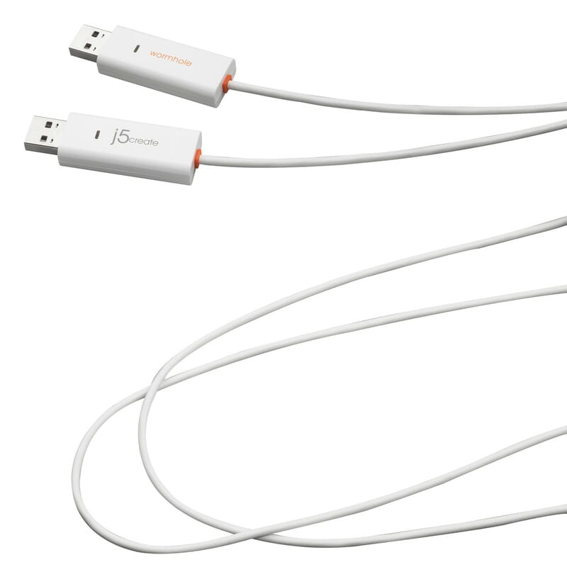 Адаптер J5create USB-A/USB-A (M/M), 1.8 м, White (JUC400-N)