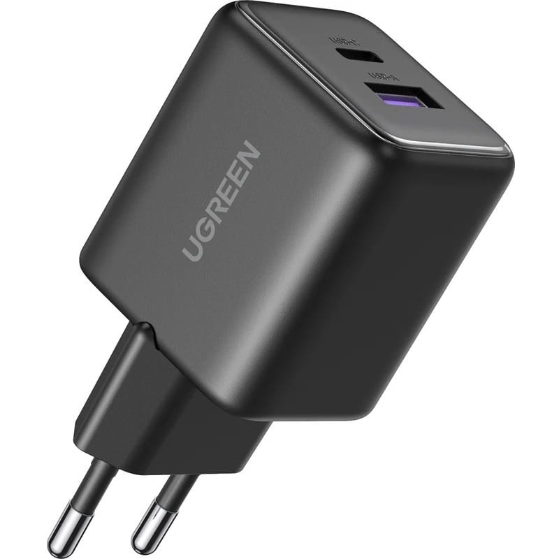 Зарядний пристрій Ugreen X516 2xUSB 30W (USB-A + USB-C) Black (65014)
