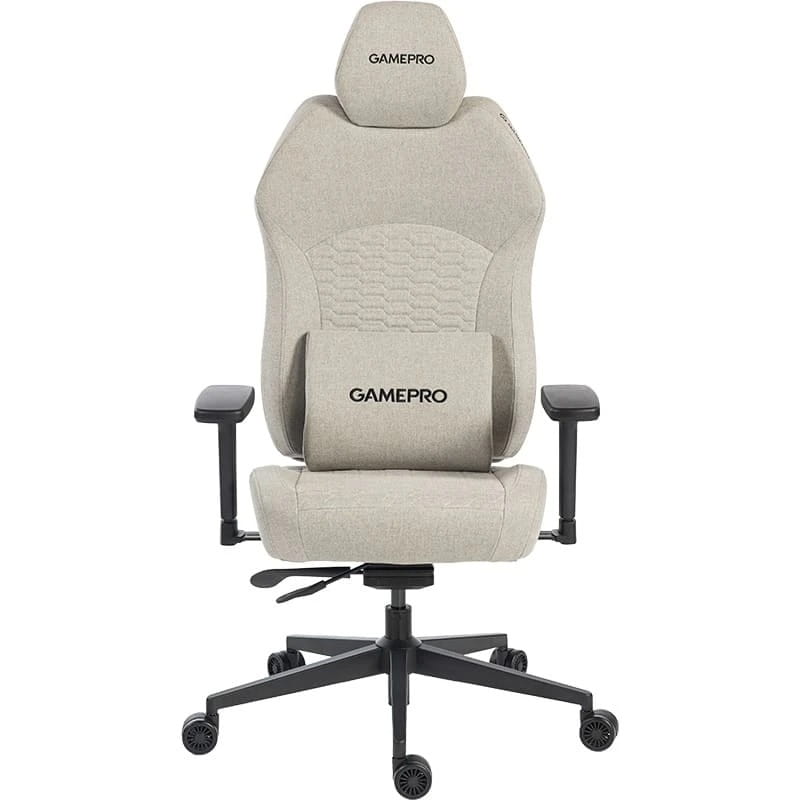 Крісло для геймерів GamePro GC760LG Fabric Light Gray