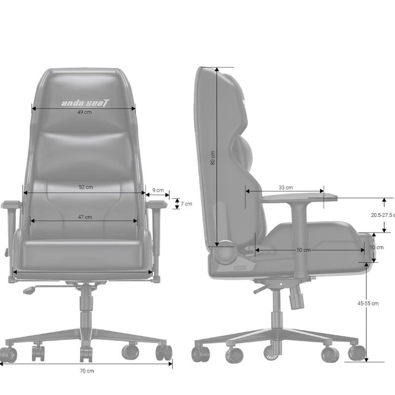 Крісло для геймерів Anda Seat X1 Gaming Sofa PVC Black (AD-W-SF01-04-B-PV)
