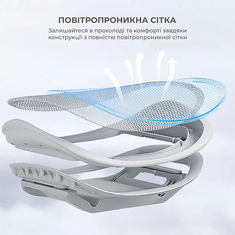 Крісло для геймерів Sihoo Xallking X5C Mesh Grey (X5FC-N101)