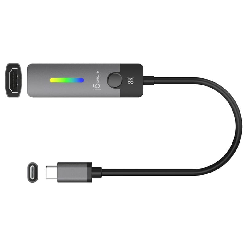 Адаптер J5create USB-C - HDMI (M/F), Space Grey (JCA157-N)