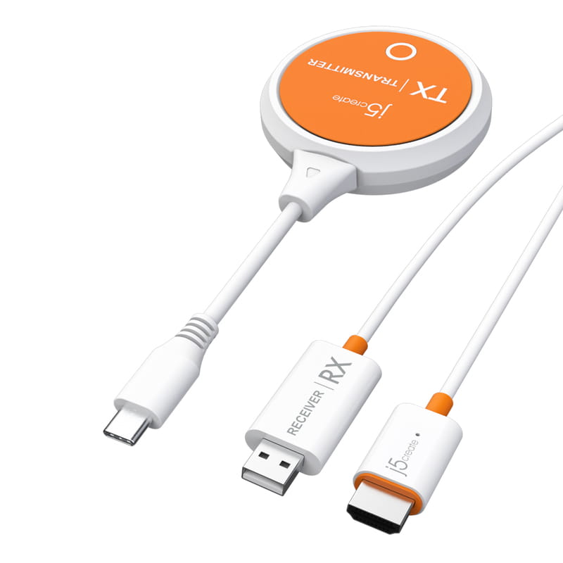Удлинитель J5create USB-C - HDMI (M/M) до 15 м White (JVAW62-N)