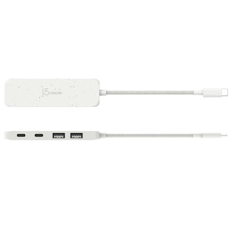 USB-хаб J5create 2 USB-A/2 USB-С White (JCH342EW-N)