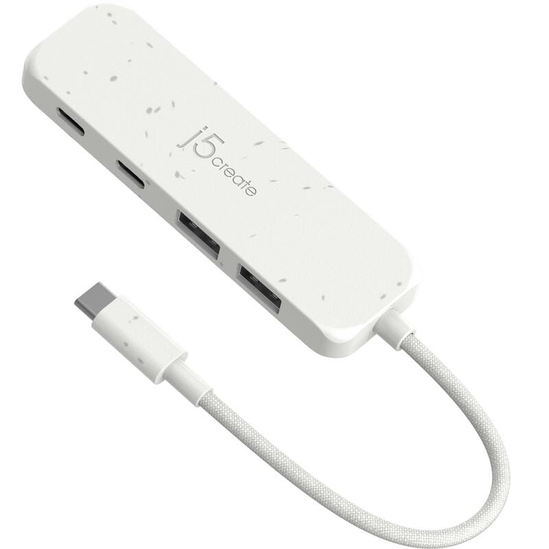 USB-хаб J5create 2 USB-A/2 USB-С White (JCH342EW-N)