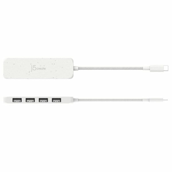 USB-хаб J5create 4 USB-A White (JCH341EW-N)