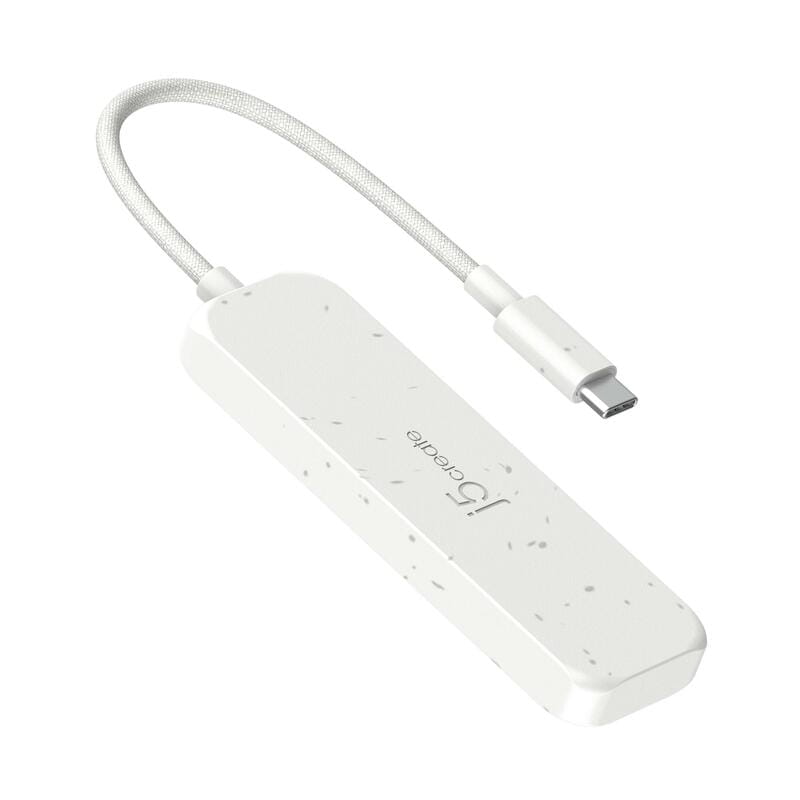 USB-хаб J5create 4 USB-C White (JCH345EW-N)