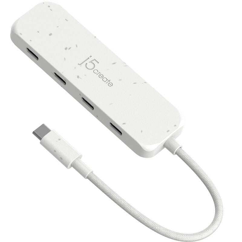 USB-хаб J5create 4 USB-C White (JCH345EW-N)