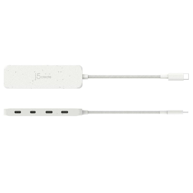 USB-хаб J5create 4 USB-C White (JCH345EW-N)
