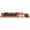 Фото - Набір кейкапів Dark Project PBT KS-43 ENG/RU/UA Black/Orange (DP-KS-0043) | click.ua