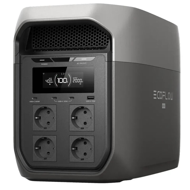 Зарядная станция EcoFlow Delta 3 Max 2048Wh, 2400W (EFD3M-G-EU-CBOX)